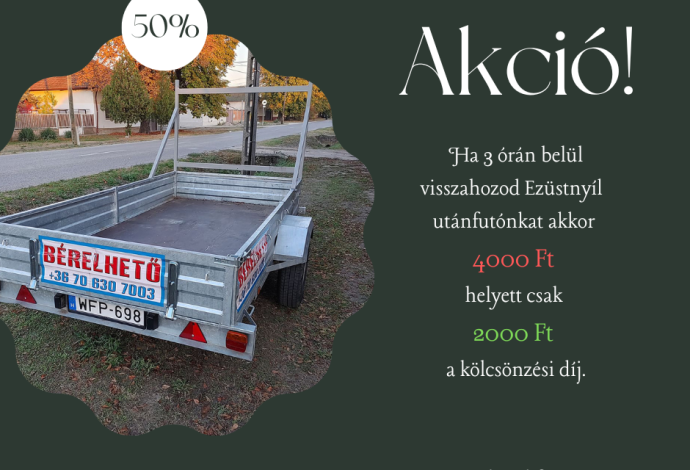 utánfutó kölcsönzés tiszakécske